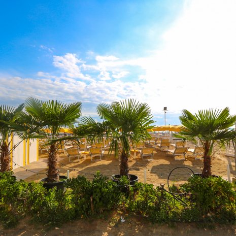 Plage privée de l'hôtel Elios