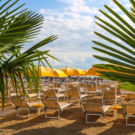 Plage privée de l'hôtel Elios