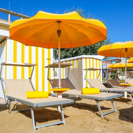 Plage privée de l'hôtel Elios